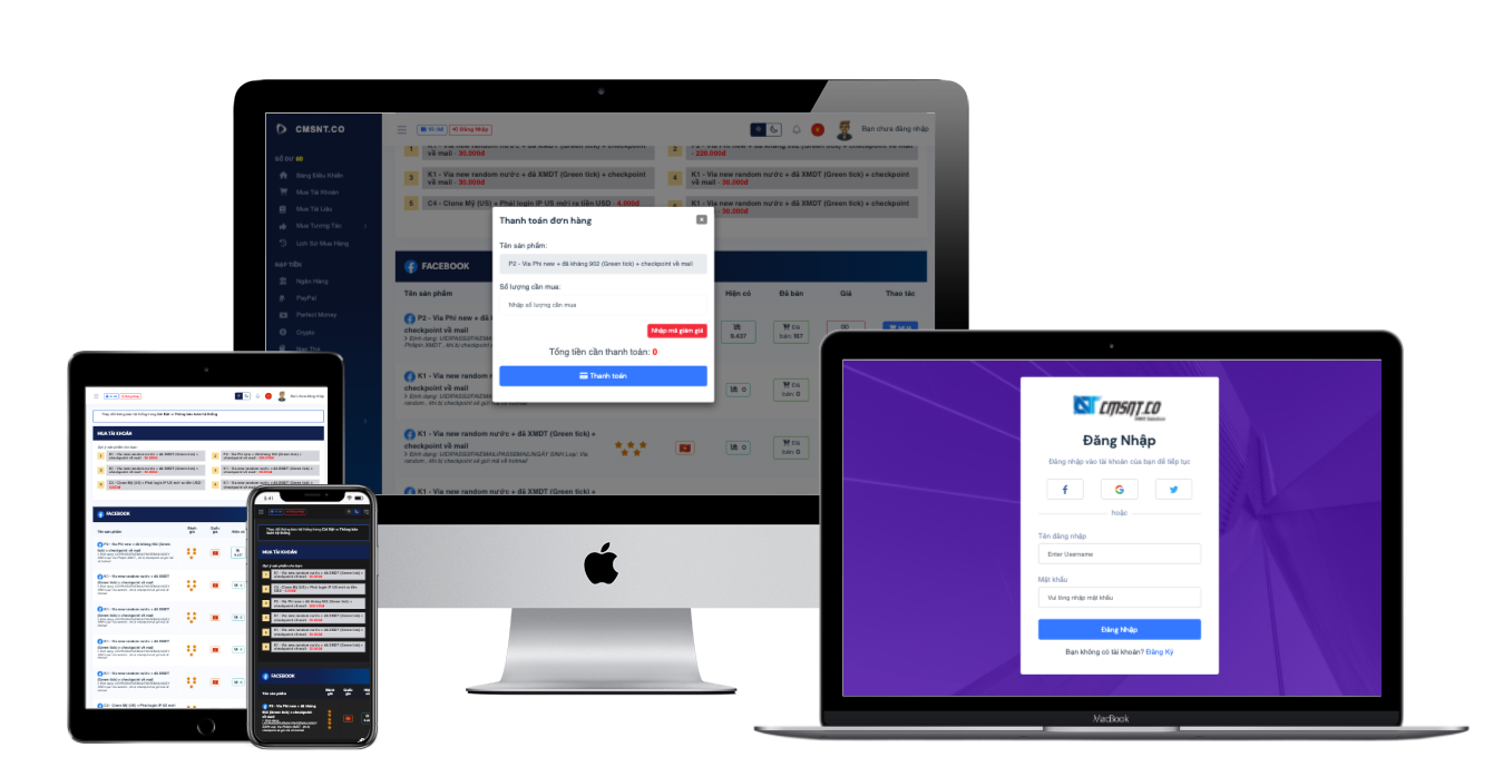 Mã nguồn[SHOPCLONE6 7.9.7] Thiết kế website bán clone, web bán nguyên liệu ads, mail, via, chat gpt v.v